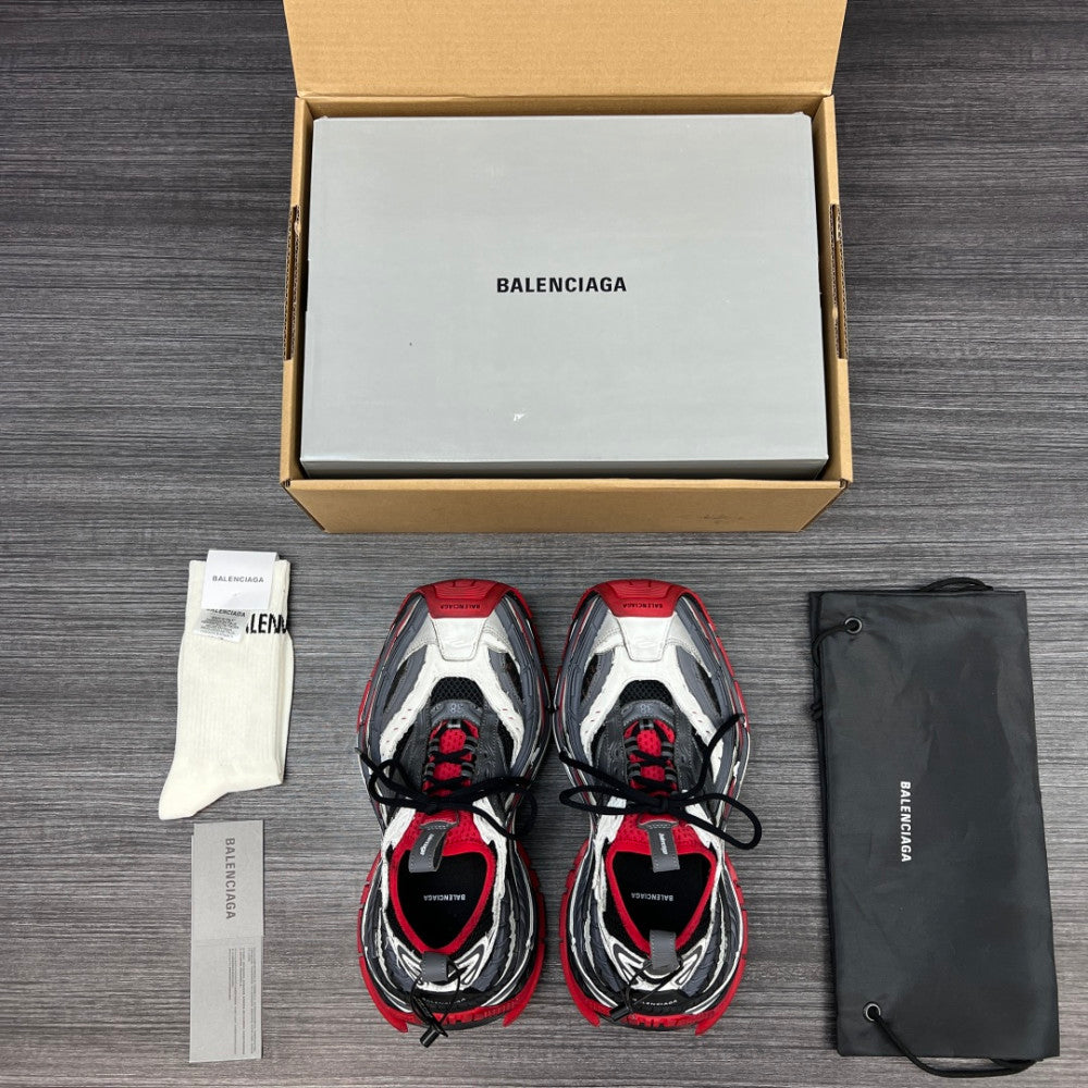 Balenciaga 420 纯原版本Balenciaga巴黎世家 Platform 16XL 厚底系带 老爹鞋 16cm 男款 灰红 Balenciaga 16 Boot #01 - Color 01 - Image 5