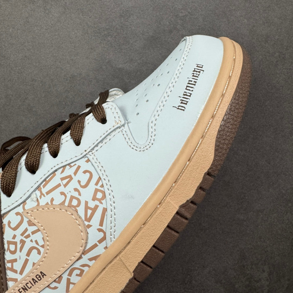 Balenciaga 本地 310 支持放店 定制版 Balenciaga x Nike Dunk SB Low 巴黎世家 x 耐克 SB 低帮 蓝粉棕 鞋身整体 Sneaker #01 - Color 02 - Image 5