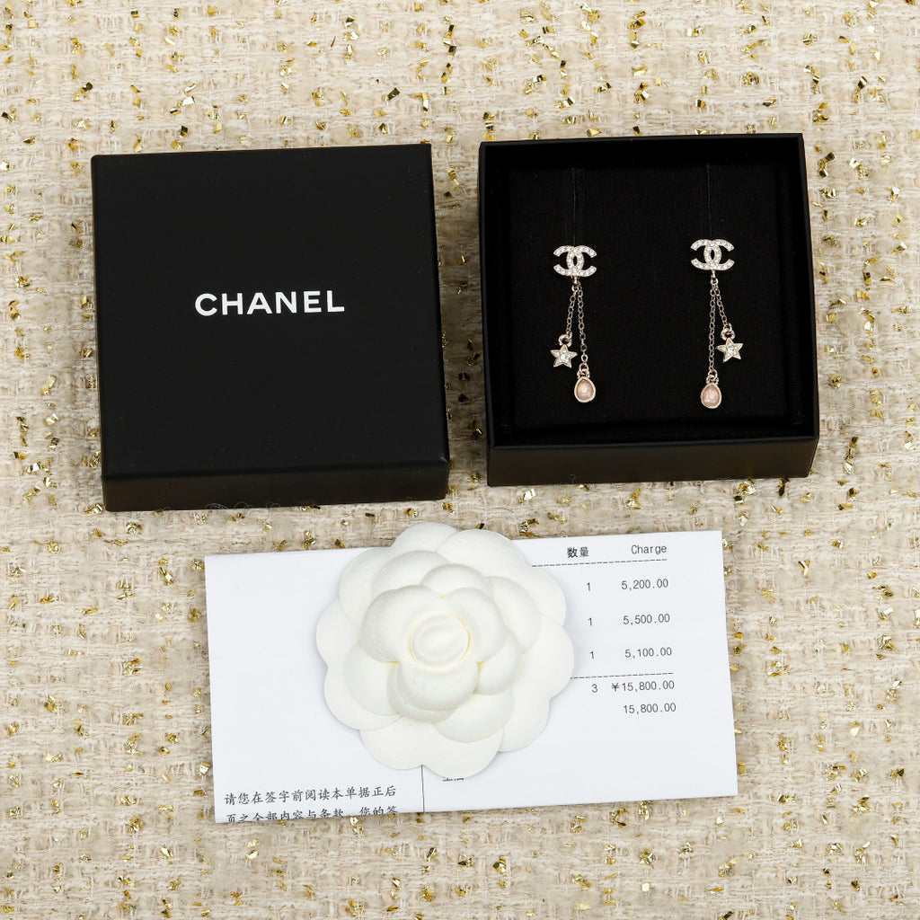 Crystal Double-C Earrings
