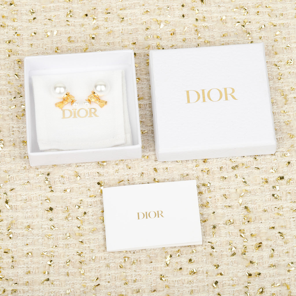 Pearl Bow Earrings