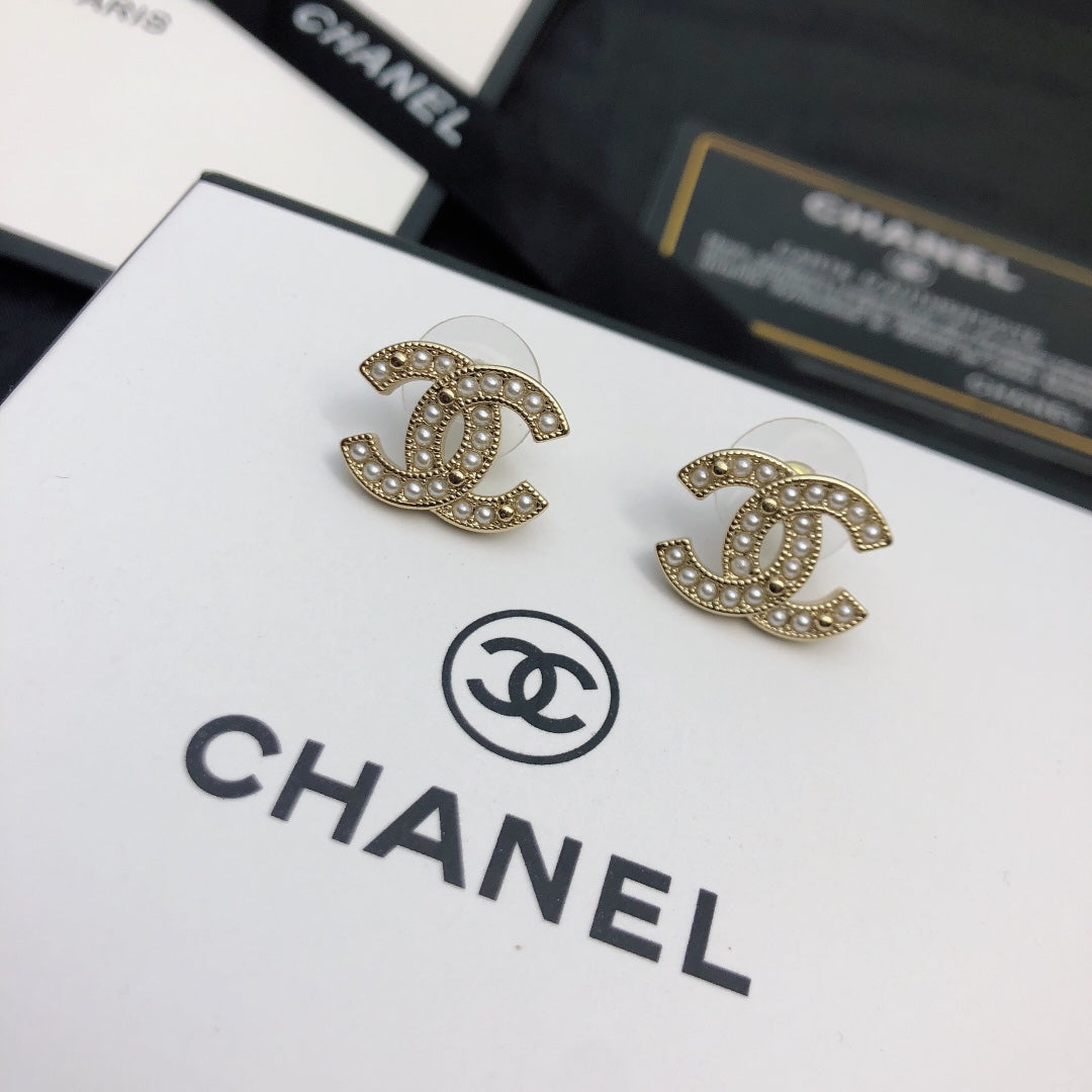CHANEL P55 Double-C Earrings