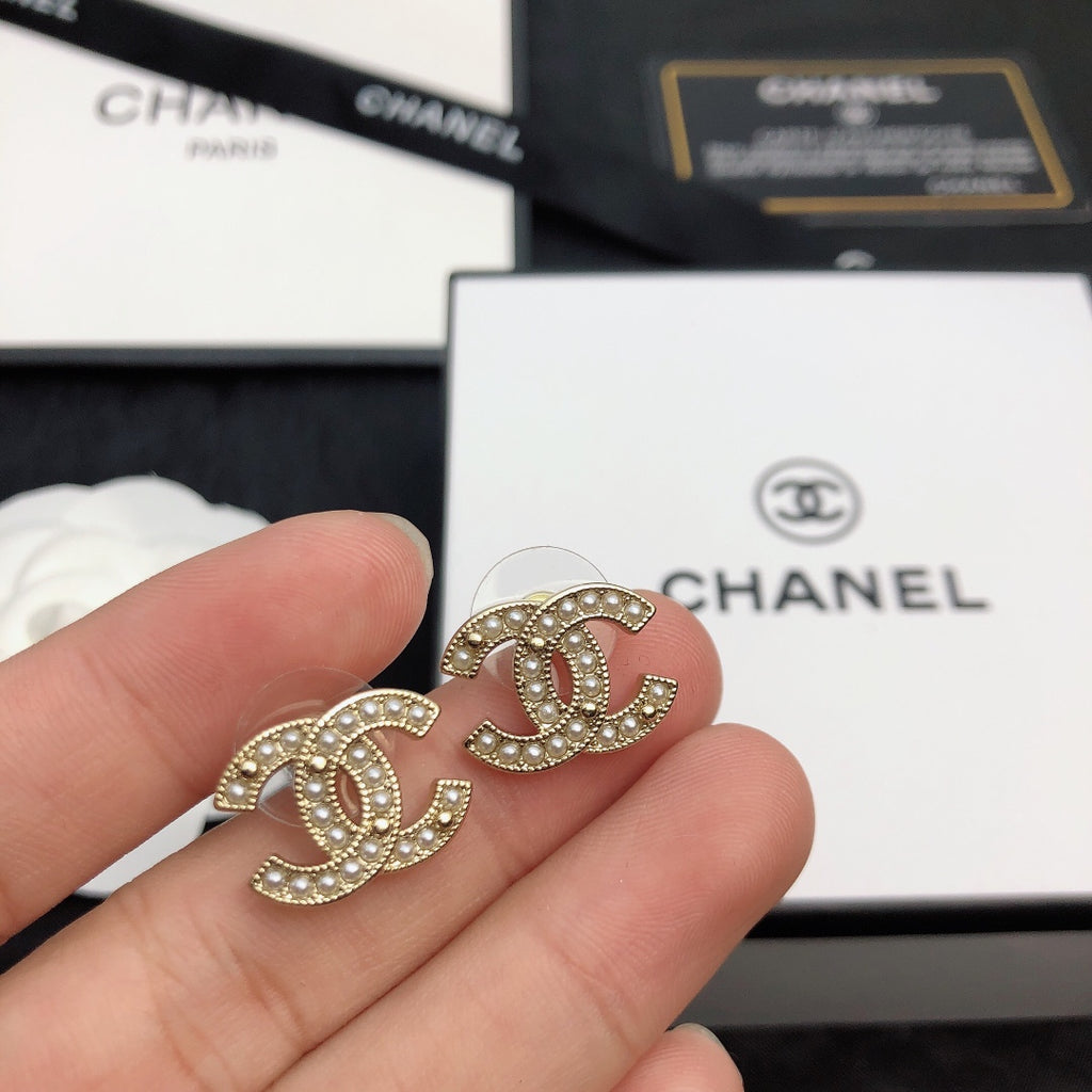 CHANEL P55 Double-C Earrings