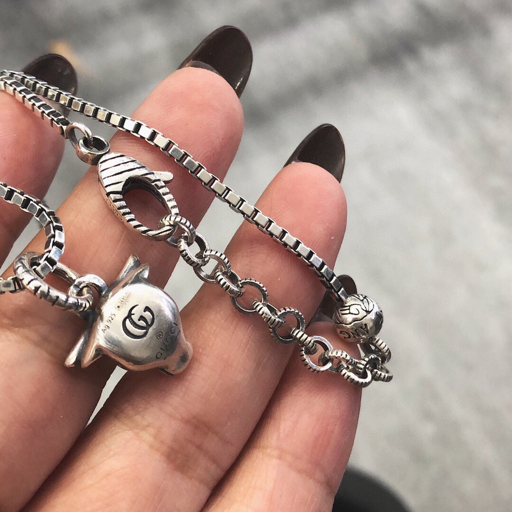 GUCCI 925 Sterling Silver Vintage Necklace