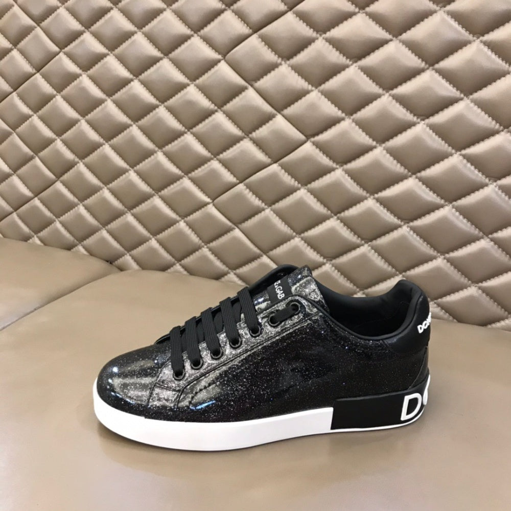 P190[玫瑰][玫瑰]，2021夏季新款Dolce＆Gabbana/顶级原单 Size：38-45 DG重工系列，进口原版PVC材质，黑中带闪，水染内里，精致奢华，超A级别！版型对比专柜正品，丝毫不差！ #382557 - image 5