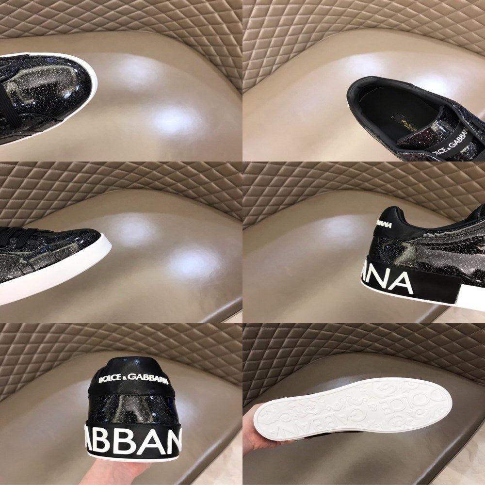 P190[玫瑰][玫瑰]，2021夏季新款Dolce＆Gabbana/顶级原单 Size：38-45 DG重工系列，进口原版PVC材质，黑中带闪，水染内里，精致奢华，超A级别！版型对比专柜正品，丝毫不差！ #382557 - image 9