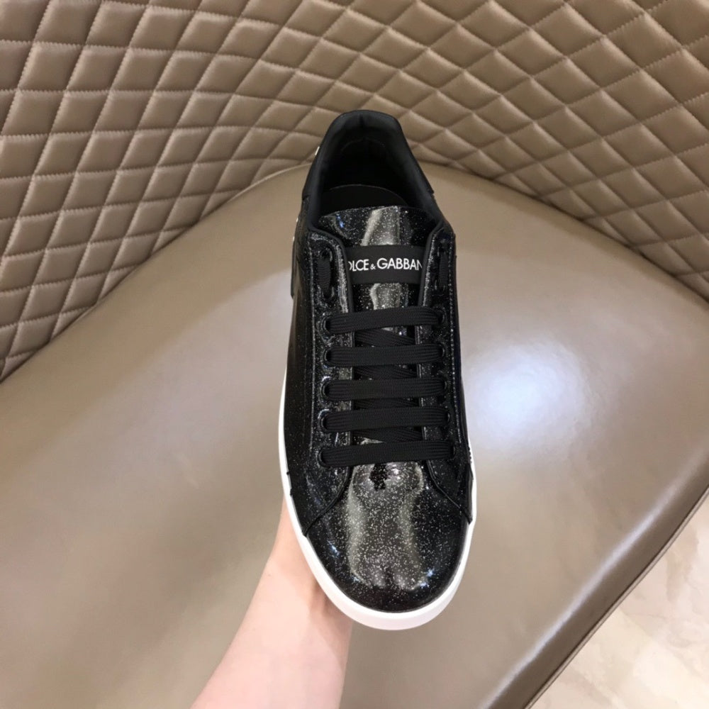 P190[玫瑰][玫瑰]，2021夏季新款Dolce＆Gabbana/顶级原单 Size：38-45 DG重工系列，进口原版PVC材质，黑中带闪，水染内里，精致奢华，超A级别！版型对比专柜正品，丝毫不差！ #382557 - image 7