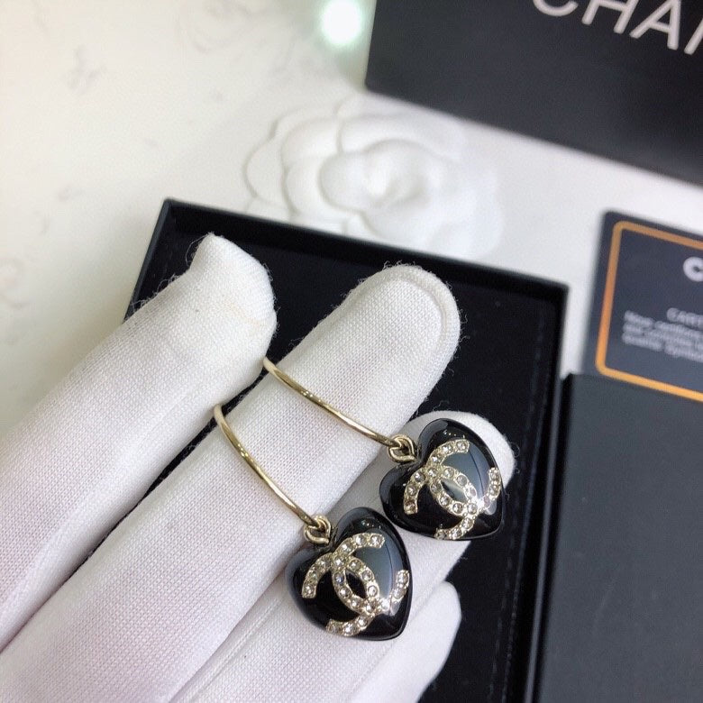 CHANEL Crystal Earrings