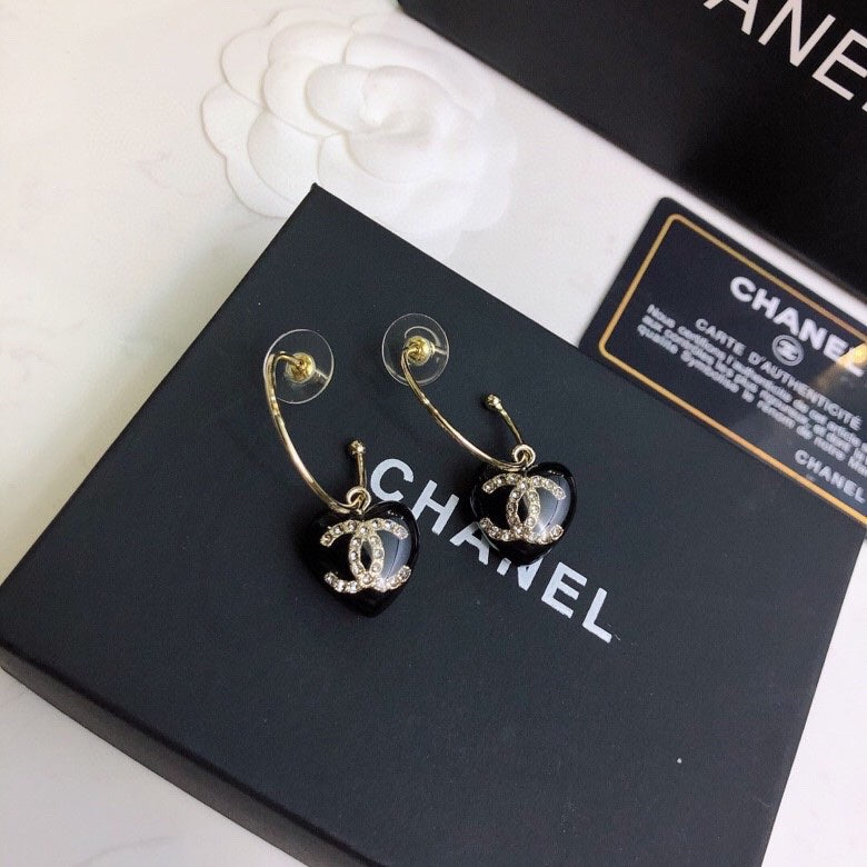 CHANEL Crystal Earrings