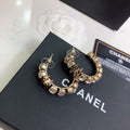 CHANEL Crystal Earrings