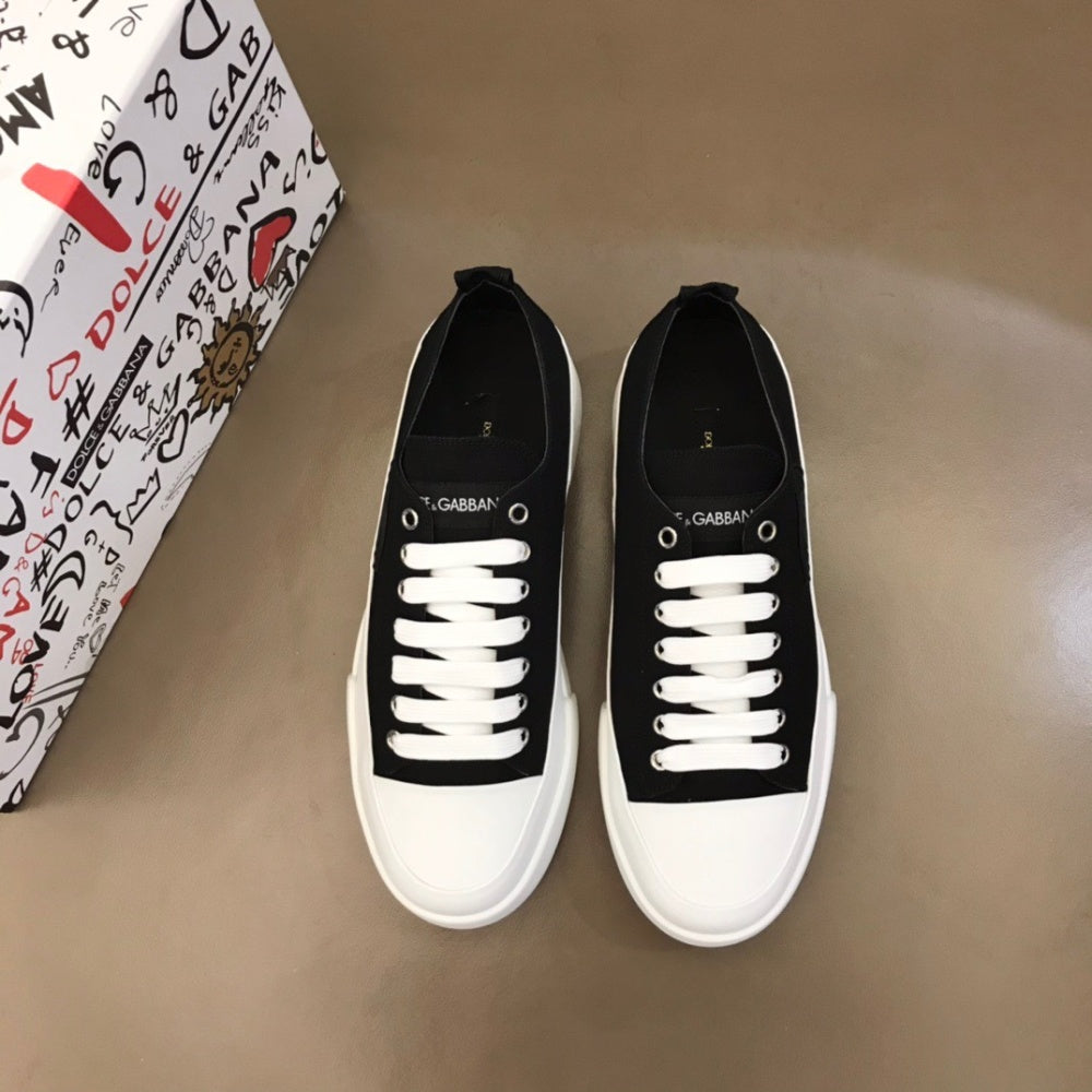 P170[玫瑰][玫瑰]，2021冬季新款Dolce＆Gabbana/顶级原单 Size：38-45 DG重工系列，进口原版防水帆布，撞色设计超好看，精致奢华，超A级别！版型对比专柜正品，丝毫不差！ #382578 - image 1