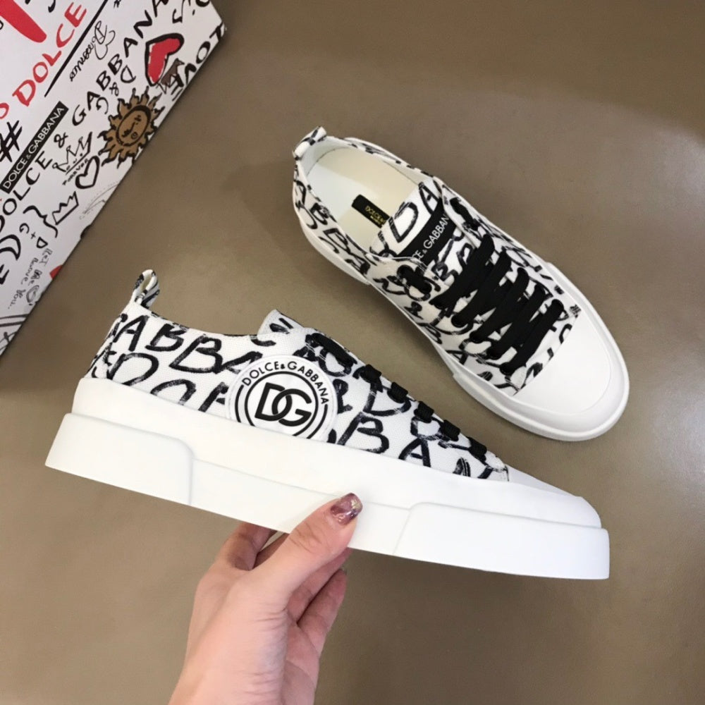 P170[玫瑰][玫瑰]，2021冬季新款Dolce＆Gabbana/顶级原单 Size：38-45 DG重工系列，进口原版防水帆布，撞色设计超好看，精致奢华，超A级别！版型对比专柜正品，丝毫不差！ #382585 - image 4