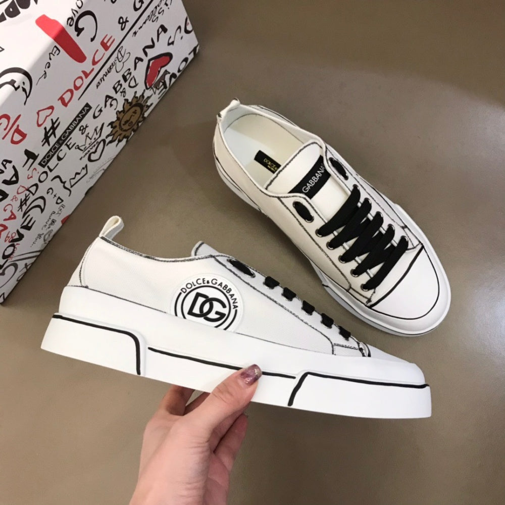 P170[玫瑰][玫瑰]，2021冬季新款Dolce＆Gabbana/顶级原单 Size：38-45 DG重工系列，进口原版防水帆布，撞色设计超好看，精致奢华，超A级别！版型对比专柜正品，丝毫不差！ #382586 - image 4