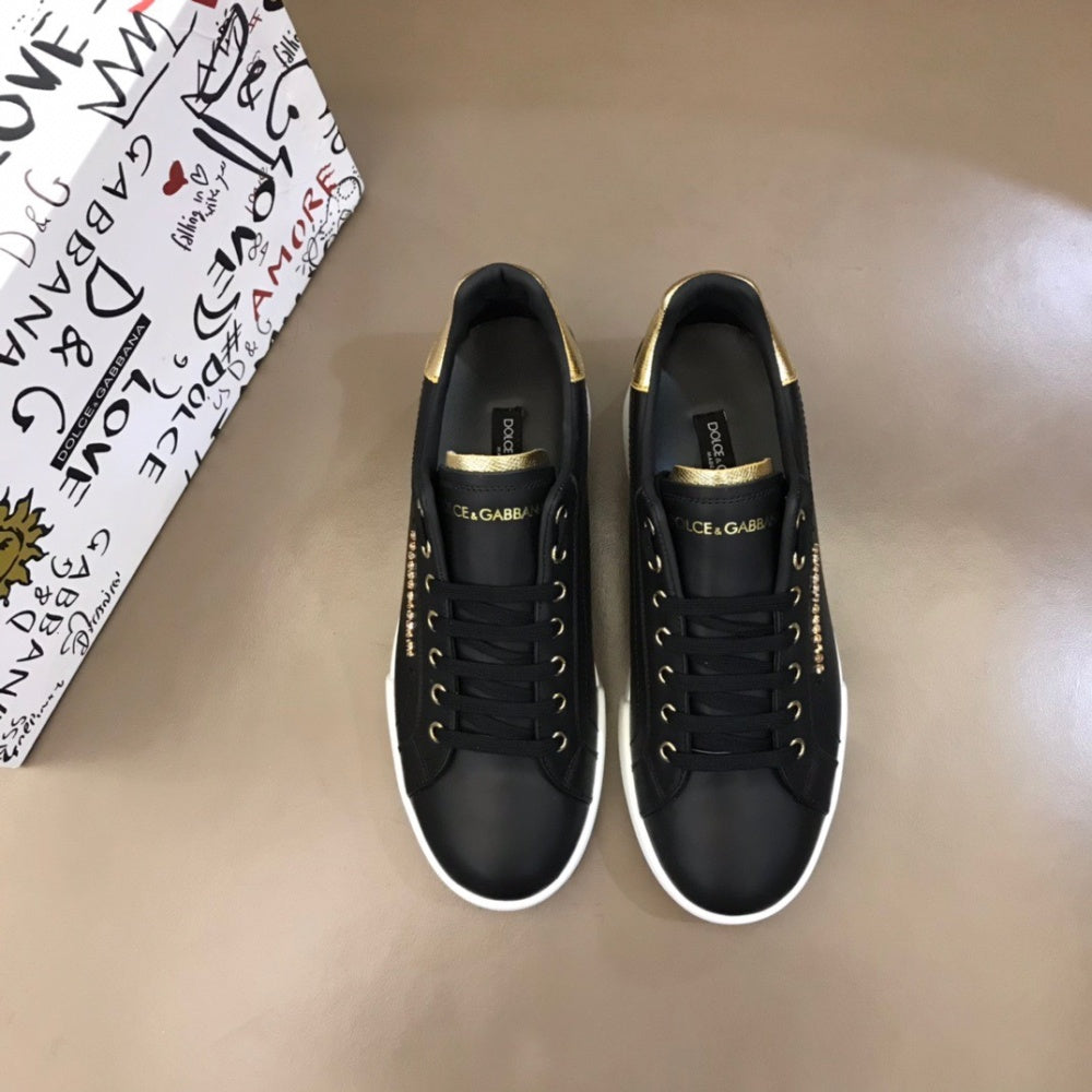 P190[玫瑰][玫瑰]，2022春夏新款Dolce＆Gabbana/顶级原单 Size：38-45 DG重工系列，进口原版小牛皮，撞色设计超好看，进口原版五金，精致奢华，超A级别！版型对比专柜正品，丝毫不差！ #382587 - image 1