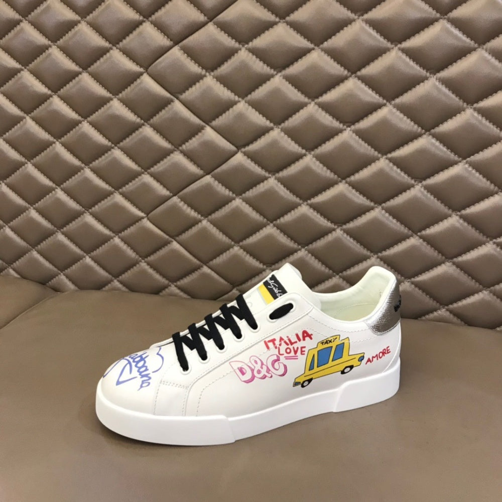 P200[玫瑰][玫瑰]，2022春夏新款Dolce＆Gabbana/顶级原单 Size：38-45 DG重工系列，进口原版小牛皮，撞色设计超好看，5D打印，精致奢华，超A级别！版型对比专柜正品，丝毫不差！ #382589 - image 5