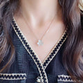 P110 Crystal Four-Leaf Clover Necklace