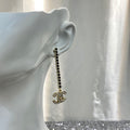 CHANEL Crystal Double-C Pendant Necklace