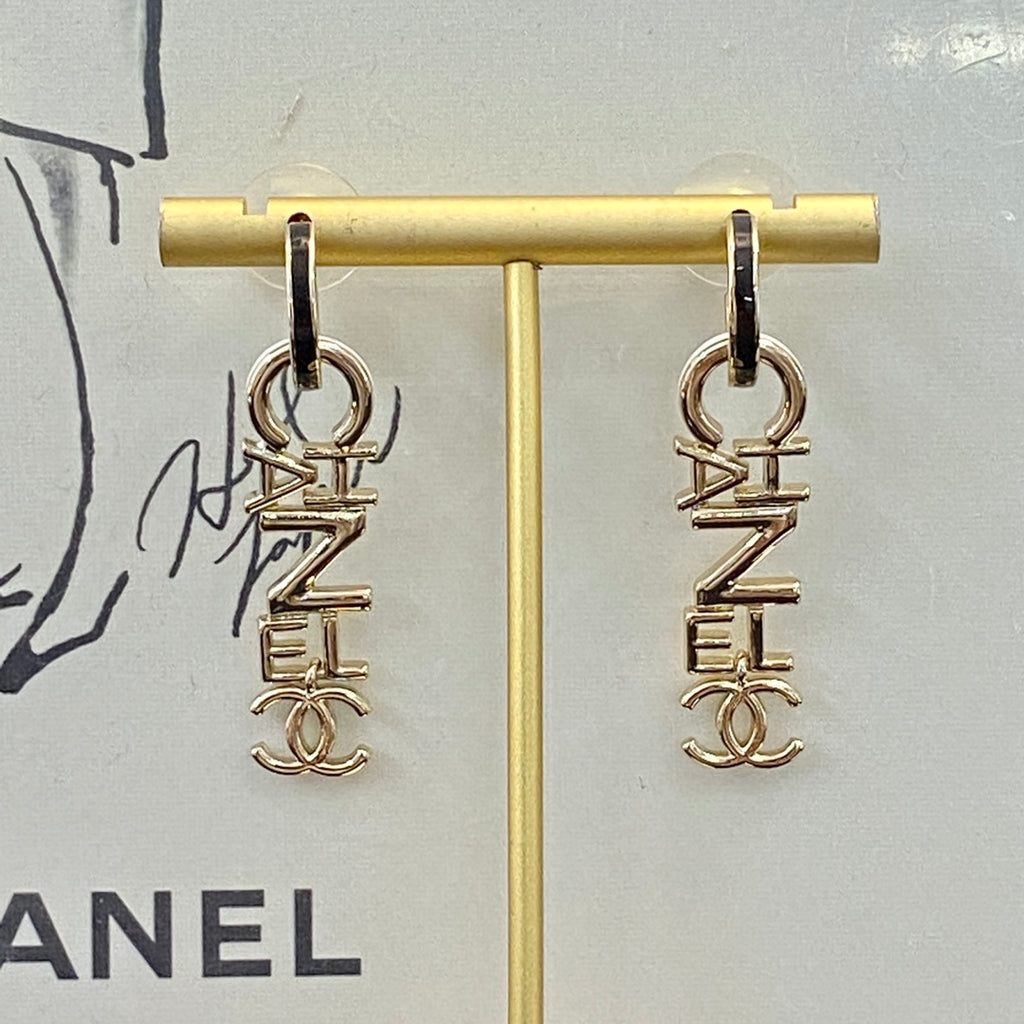CHANEL Enamel Earrings
