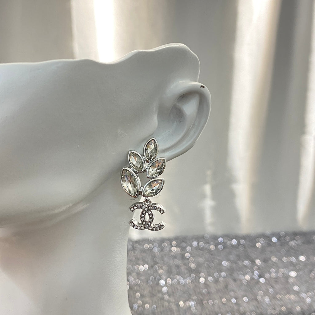 CHANEL Crystal Earrings