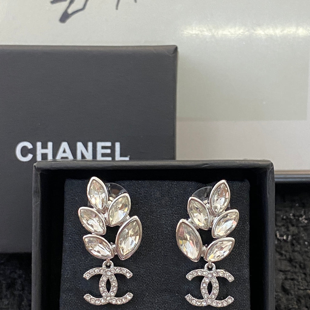 CHANEL Crystal Earrings