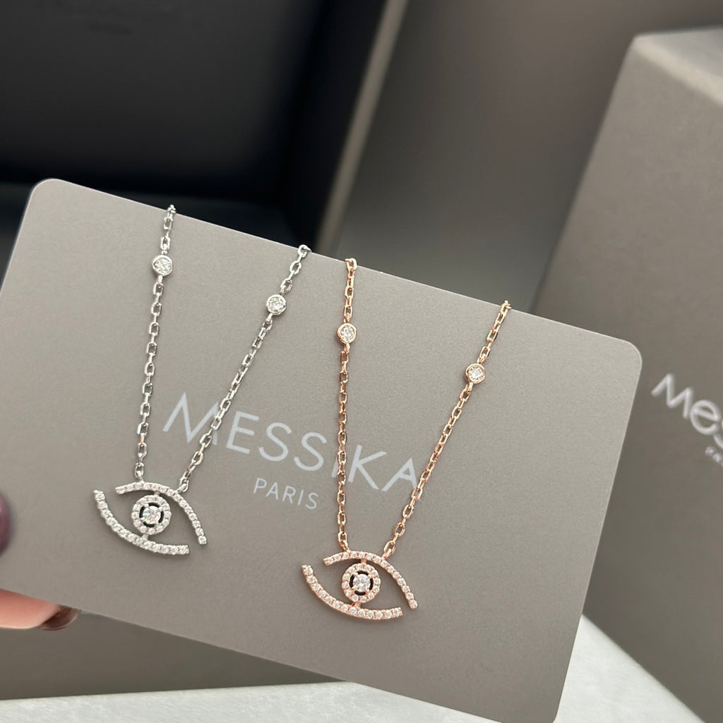 MESSIKA Gold-Tone Silver-Tone Rose Gold-Tone Necklace
