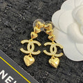 CHANEL P75 Crystal Double-C Tassel Pendant Necklace