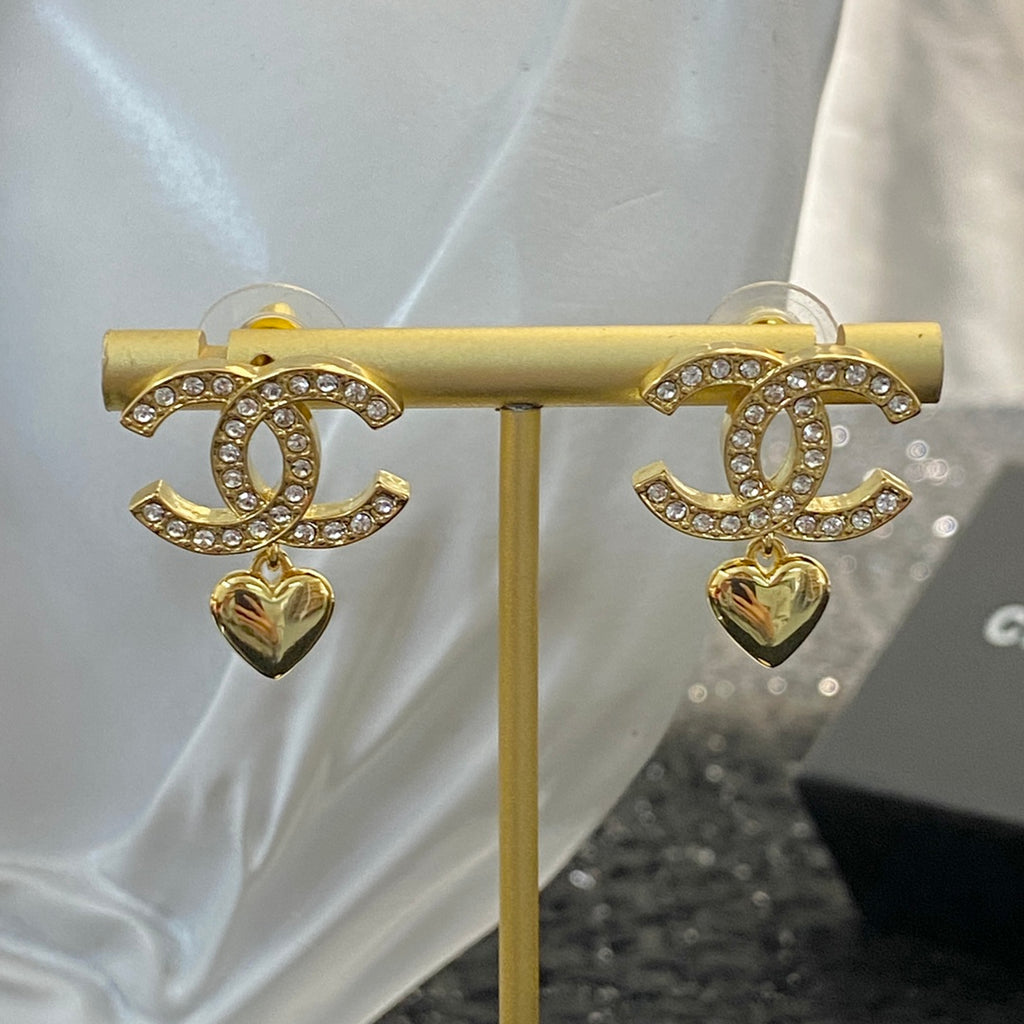 CHANEL P65 Crystal Double-C Earrings