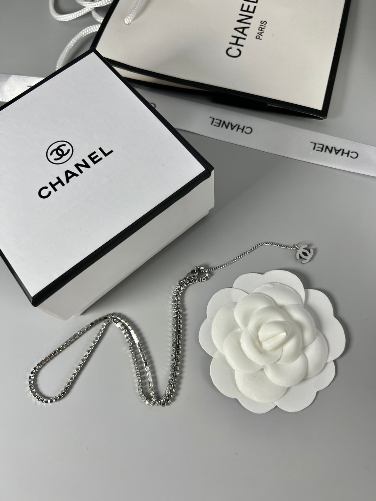 CHANEL P75 Double-C Tassel Vintage Necklace