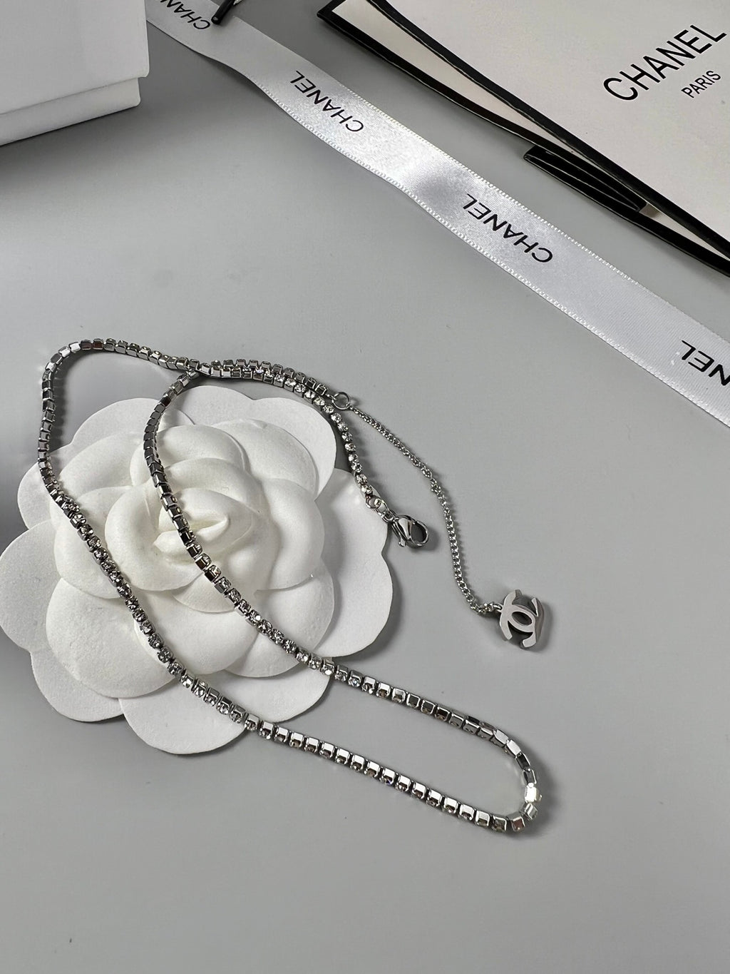 CHANEL P75 Double-C Tassel Vintage Necklace