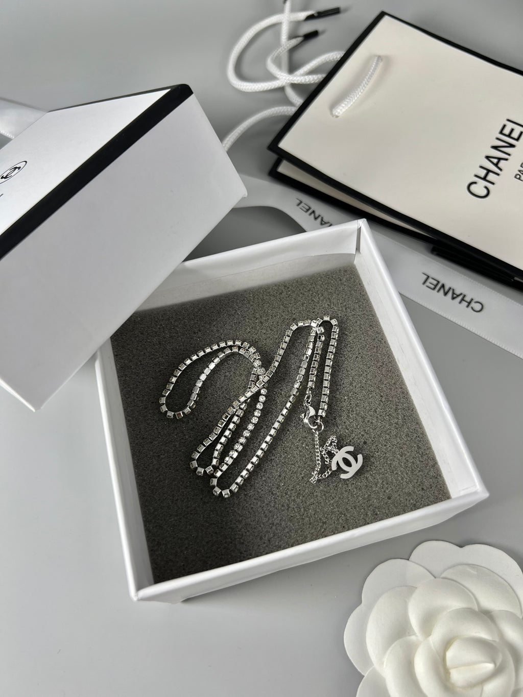CHANEL P75 Double-C Tassel Vintage Necklace