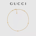 GUCCI 18K Gold Gold-Tone Interlocking-G Necklace