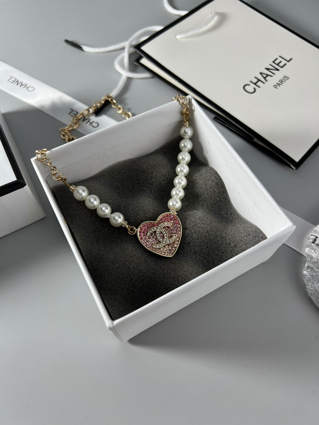 CHANEL P80 Pearl Necklace