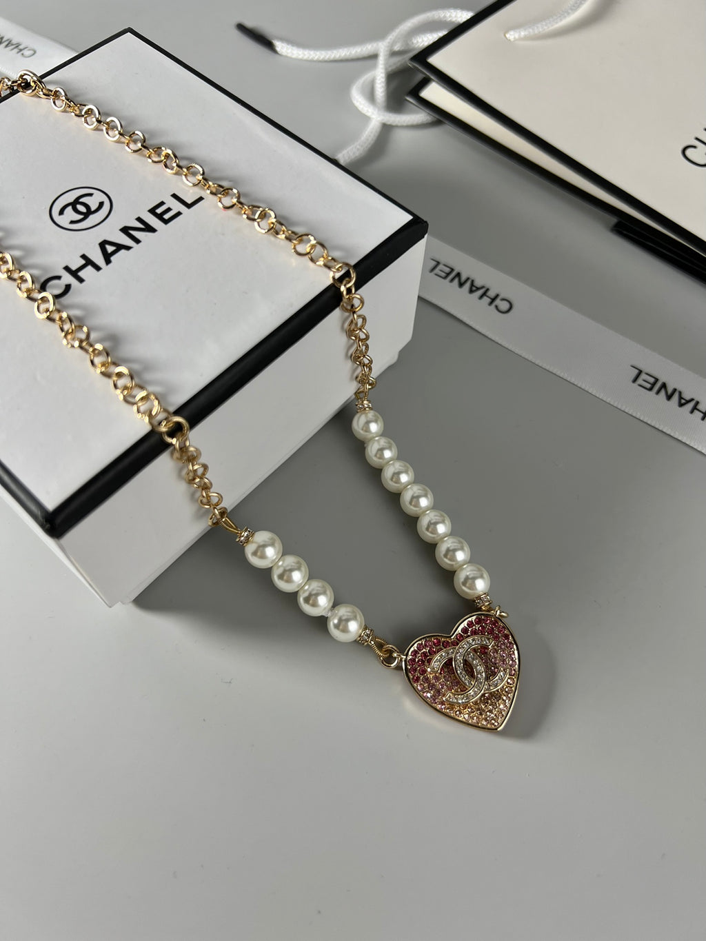 CHANEL P80 Pearl Necklace