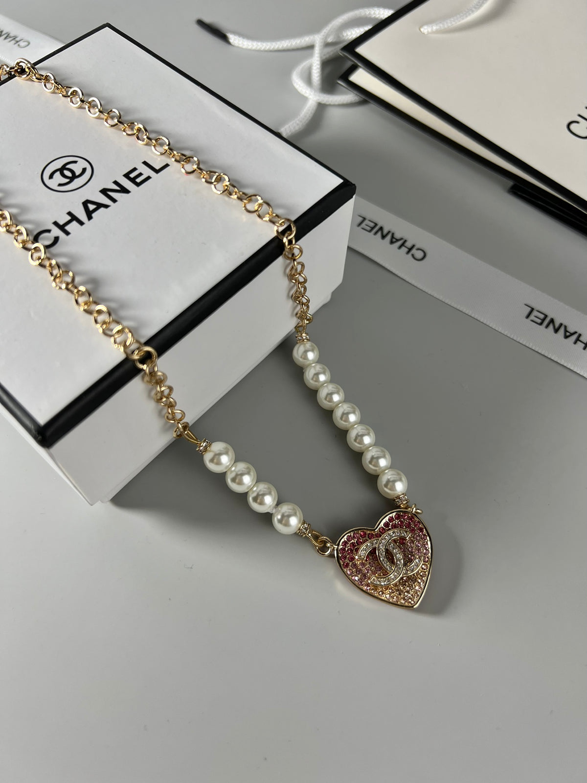 CHANEL P80 Pearl Necklace