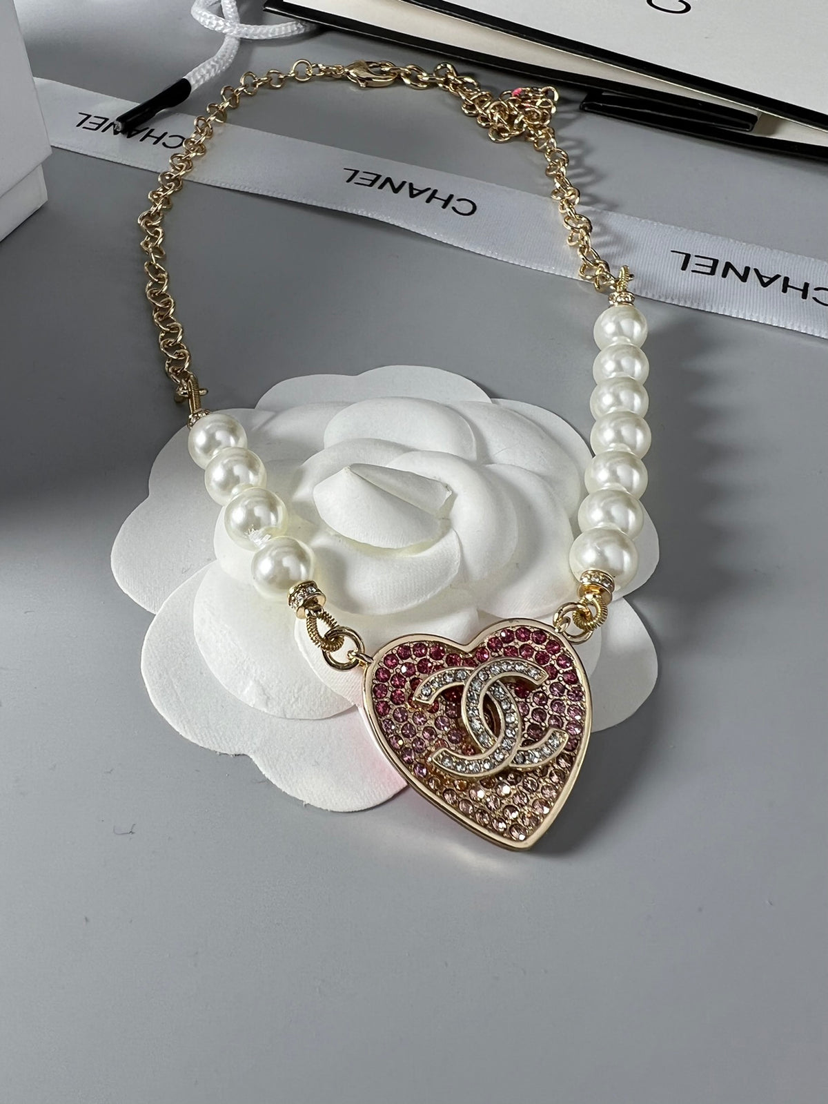 CHANEL P80 Pearl Necklace