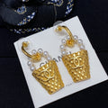CHANEL P65 Pearl Vintage Earrings