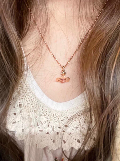 Vivienne Westwood UFO Crystal Clavicle Necklace