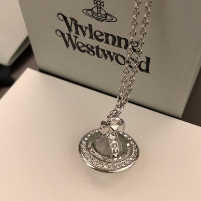 Vivienne Westwood UFO Crystal Clavicle Necklace