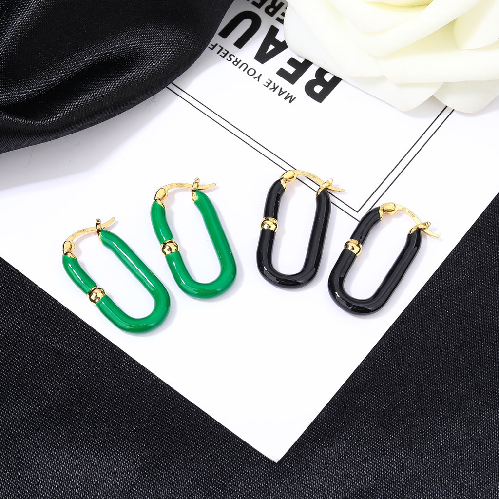 P60 Enamel Earrings