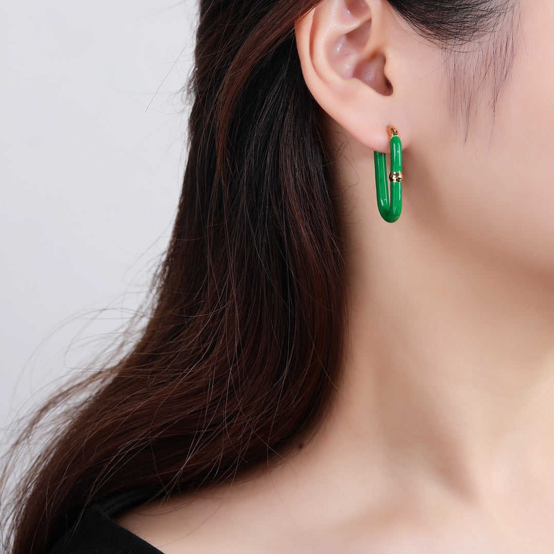 P60 Enamel Earrings
