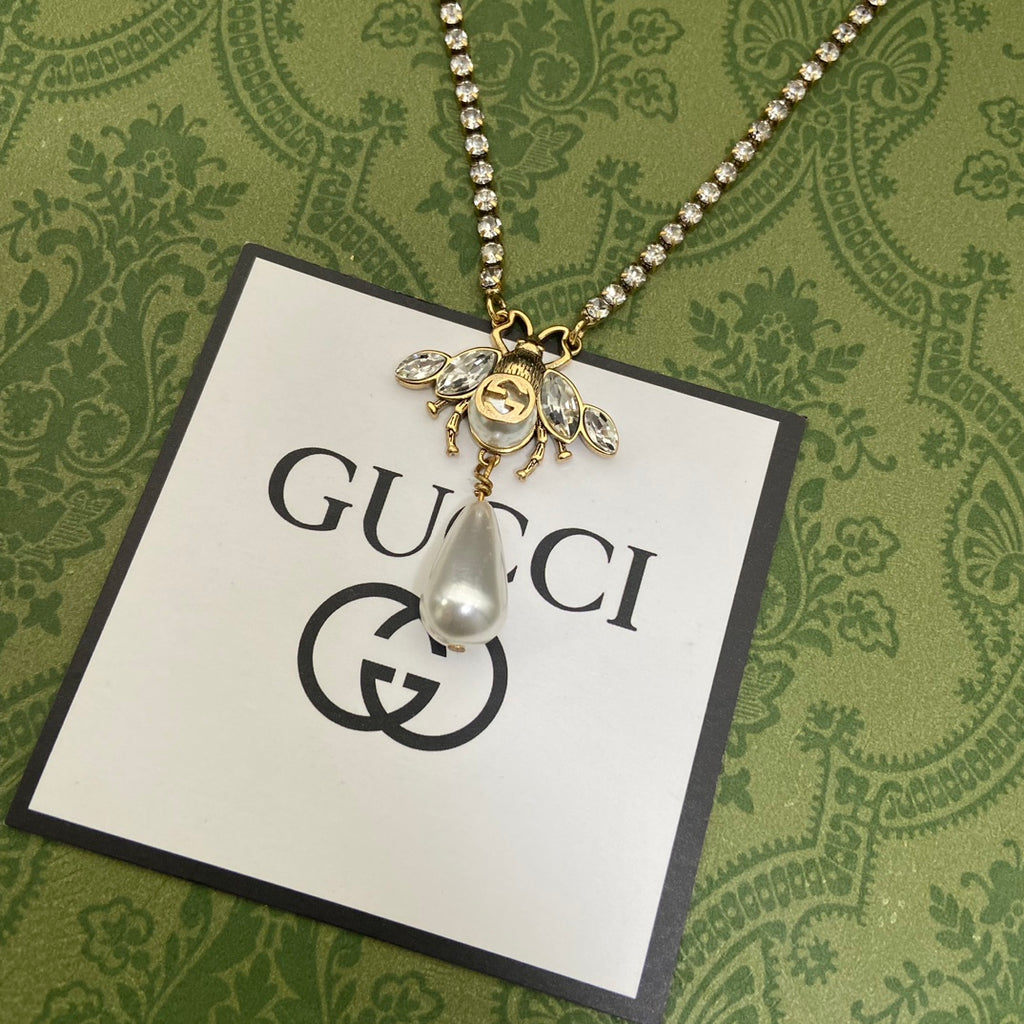 GUCCI Pearl Pendant Necklace