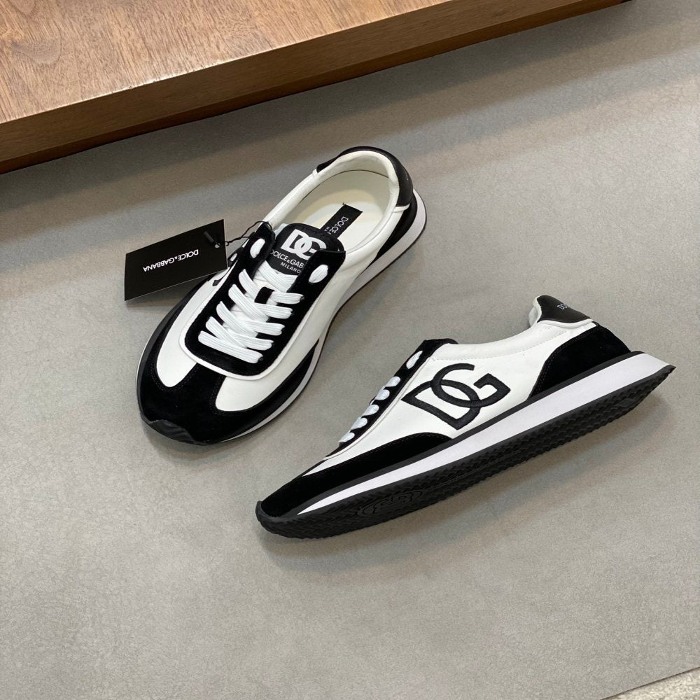 💰210••新品••Dolce&Gabbana••DG✔️高端男士运动•休闲鞋。顶级专柜原单货。 原版进口牛皮 多种材质拼接设计➕进口牛皮内里 牛皮垫脚➕原版TPR弹力大底。 Size：39-44（38、45定制） #379908 - image 5