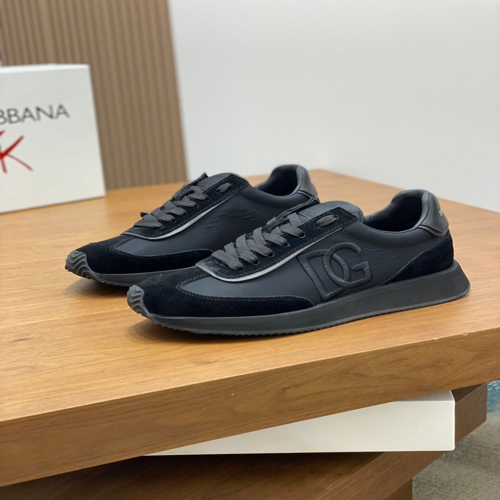 💰210••新品••Dolce&Gabbana••DG✔️高端男士运动•休闲鞋。顶级专柜原单货。 原版进口牛皮 多种材质拼接设计➕进口牛皮内里 牛皮垫脚➕原版TPR弹力大底。 Size：39-44（38、45定制） #379907 - image 3