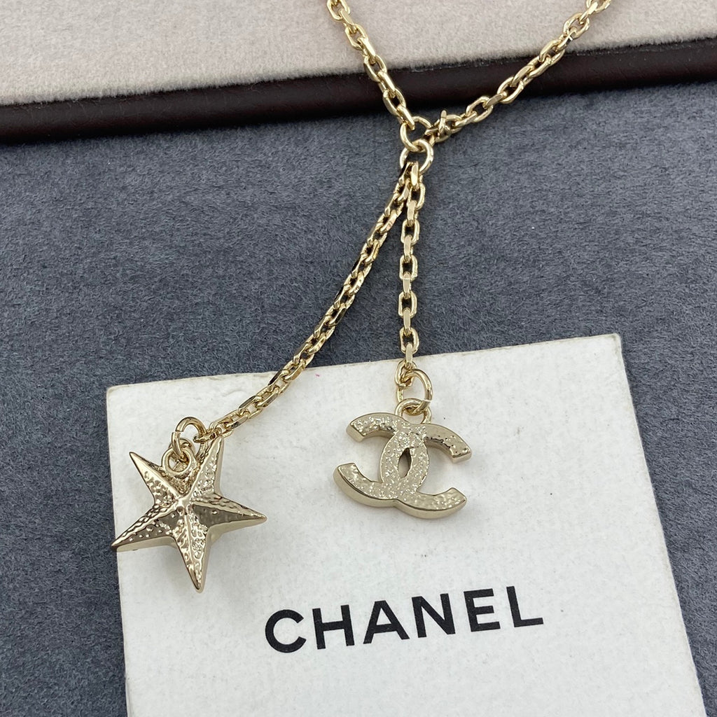 CHANEL P80 Crystal Double-C Necklace