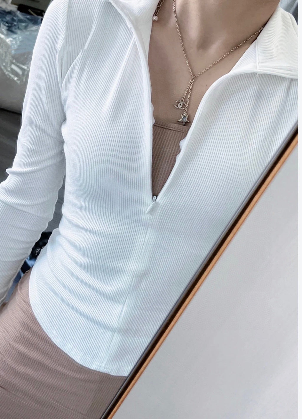 CHANEL P80 Crystal Double-C Necklace