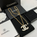 CHANEL Crystal Double-C Necklace