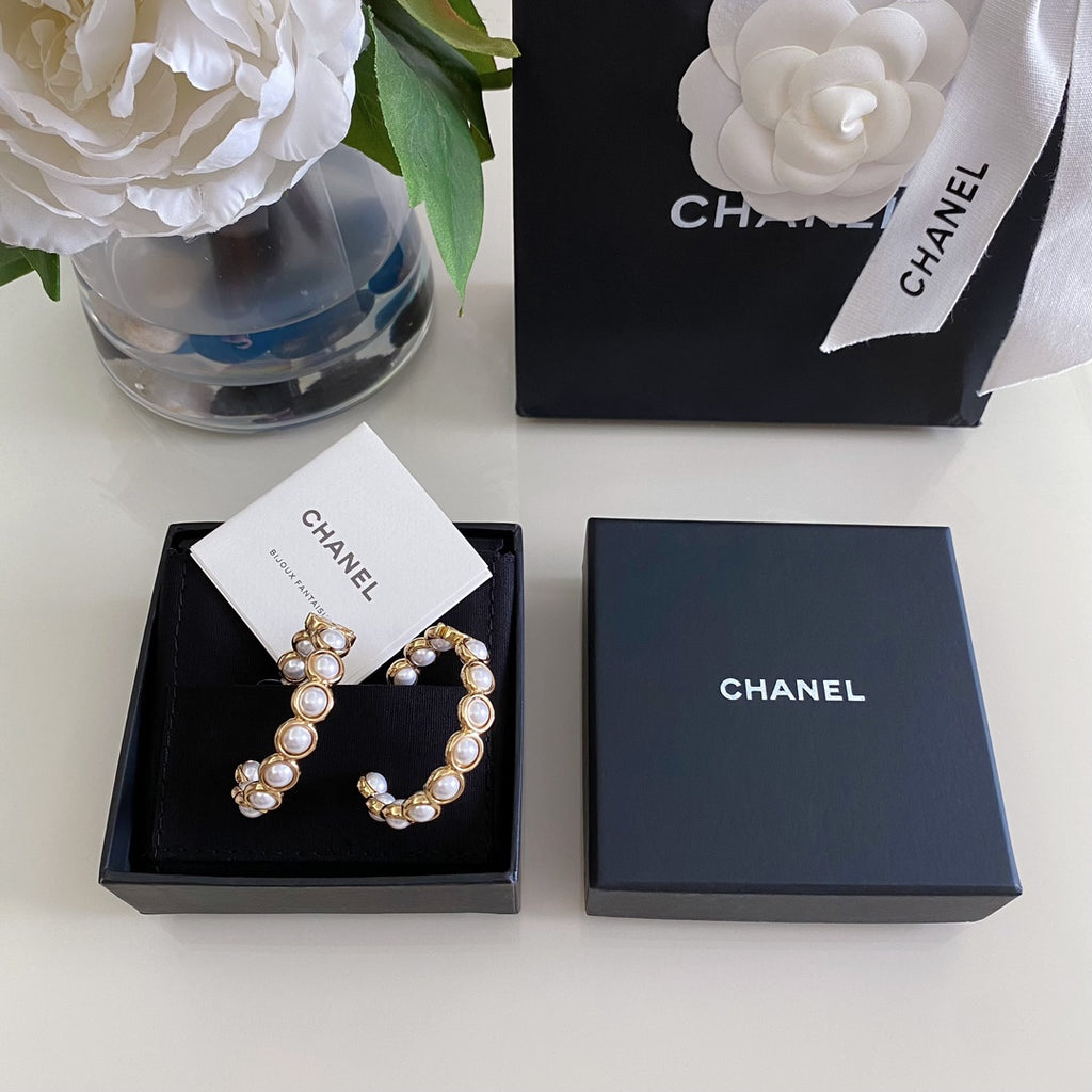 P70 Pearl Double-C Earrings