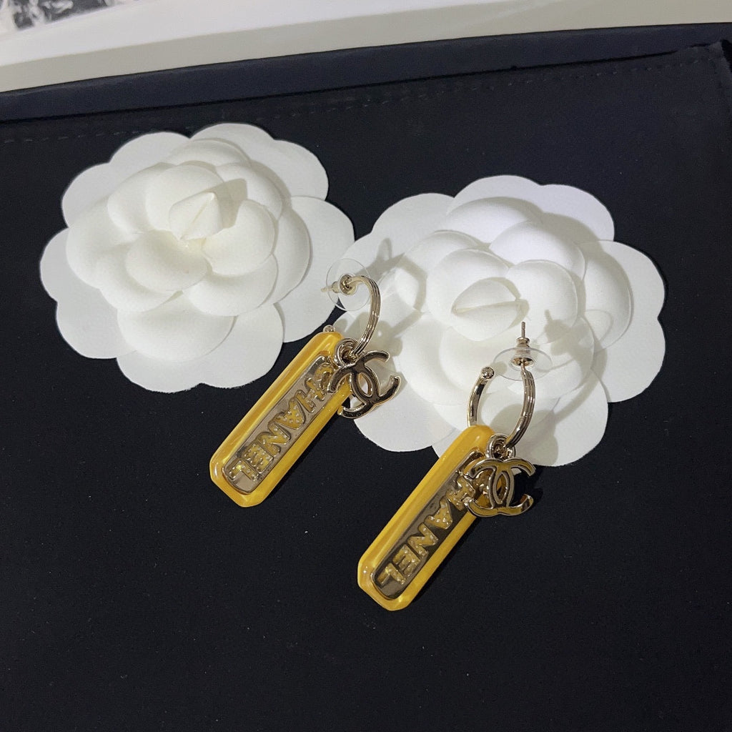 CHANEL Crystal Earrings