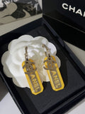 CHANEL Crystal Earrings