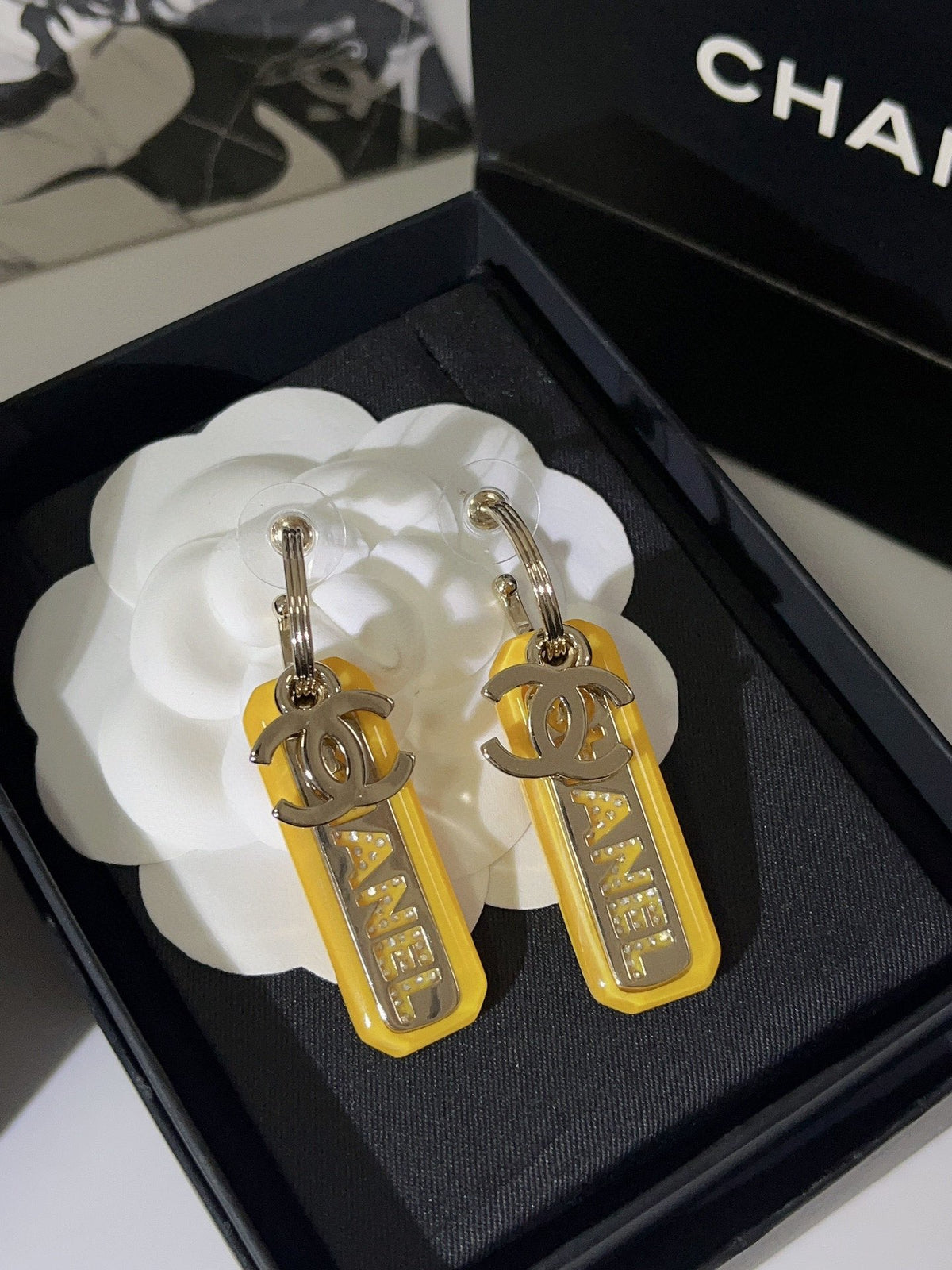 CHANEL Crystal Earrings