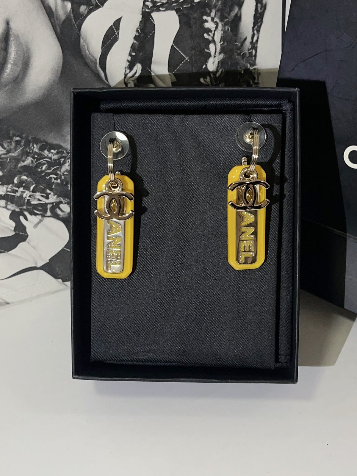CHANEL Crystal Earrings
